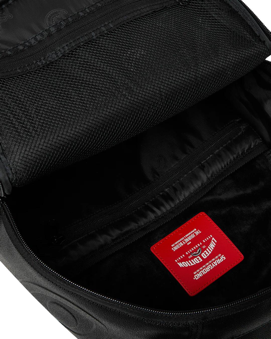 GOLD BRICK DRIP BLACK BACKPACK