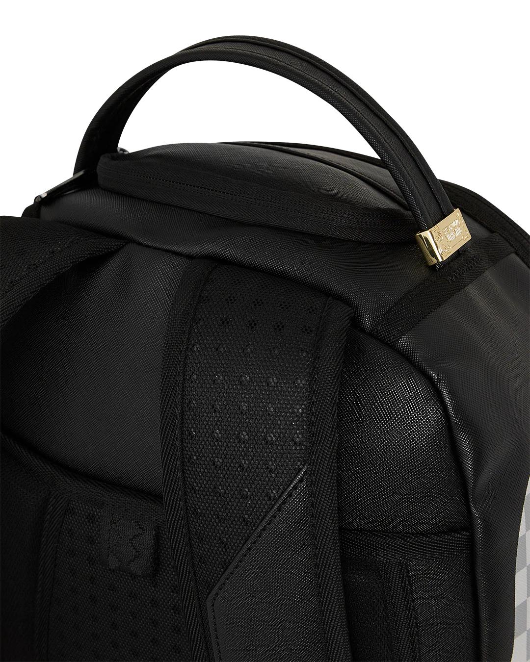 SHARK CENTRAL CREAM BLACK CHECK BACKPACK