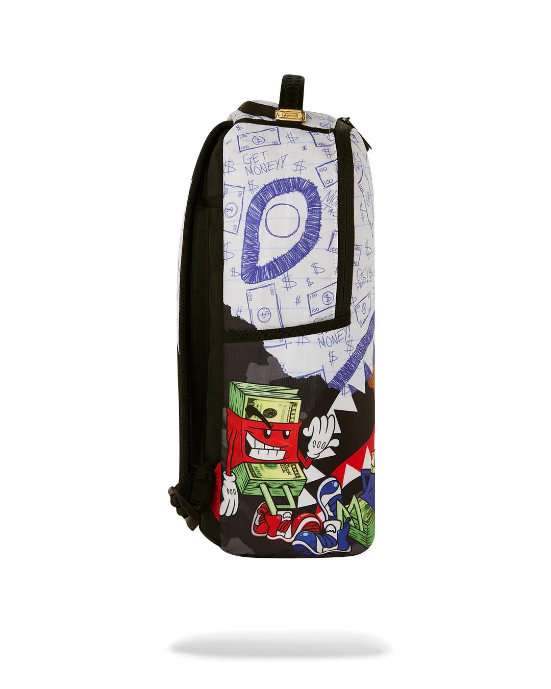 MEAN MONEY COLLAGE BACKPACK