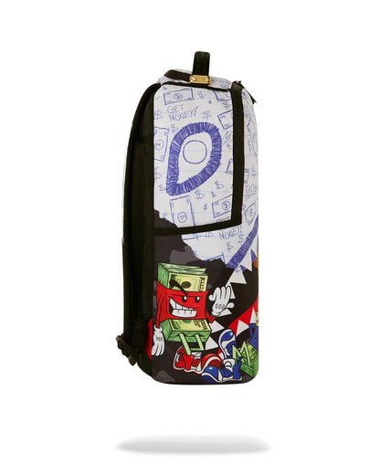 MEAN MONEY COLLAGE BACKPACK