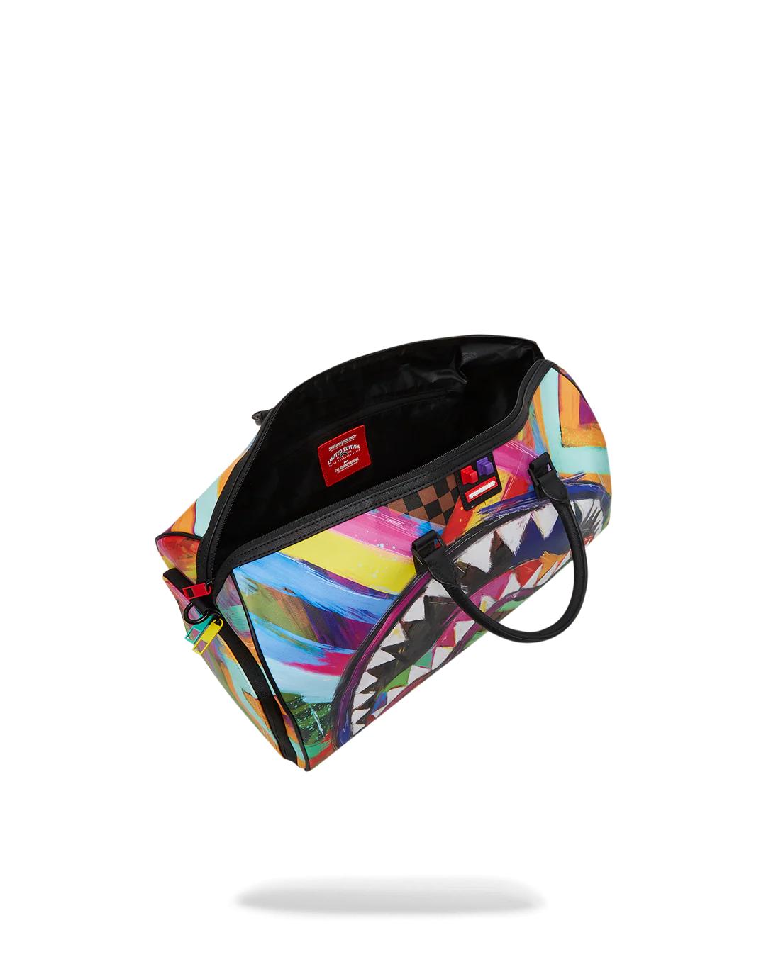 SHARKS IN PARIS CITY STREAKS DUFFLE