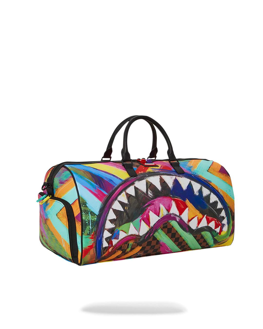 SHARKS IN PARIS CITY STREAKS DUFFLE