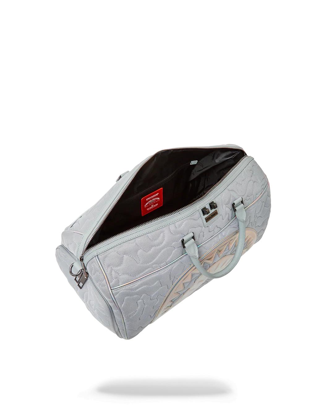 MIRASHAKU IRIDESCENT QUILT DUFFLE
