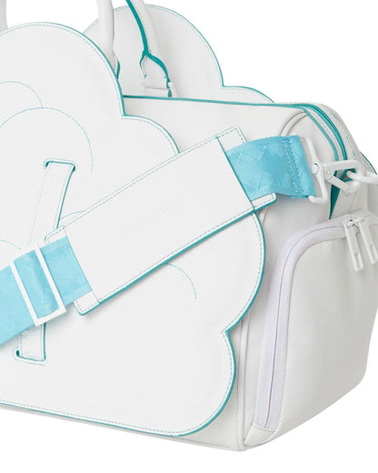 CLOUDY WITH A CHANCE OF SHARK DUFFLE