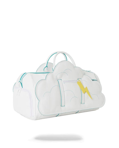 CLOUDY WITH A CHANCE OF SHARK DUFFLE
