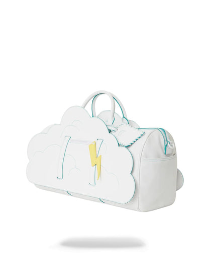 CLOUDY WITH A CHANCE OF SHARK DUFFLE