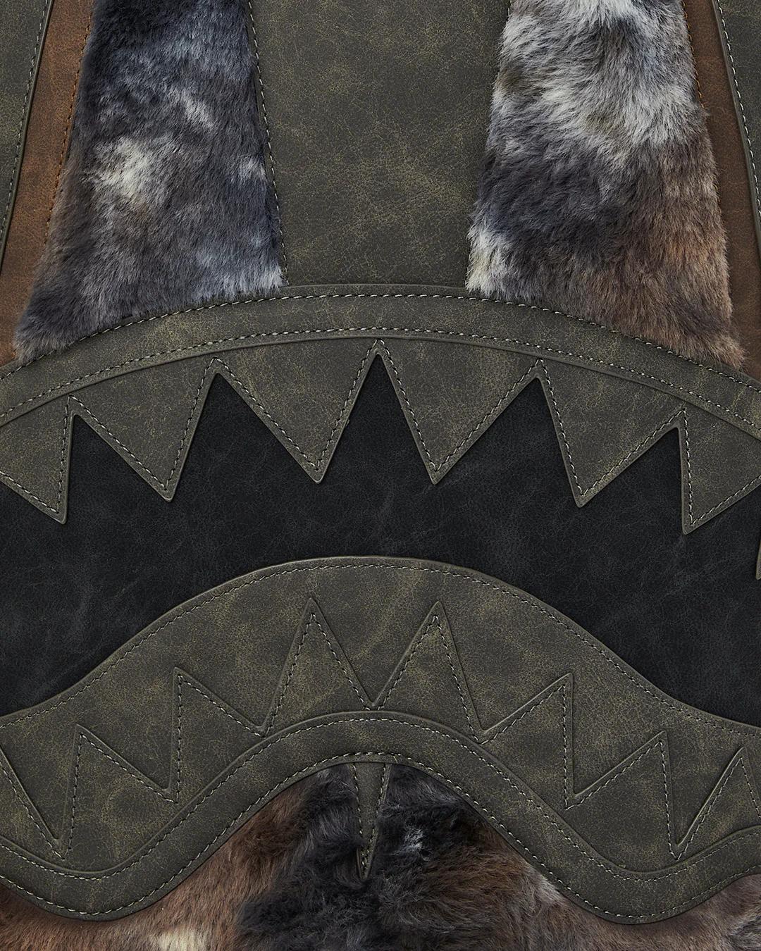 FOUNDATION DAYS FUR COAT SHARK BACKPACK