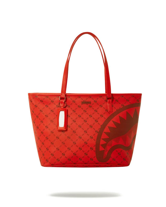MONEY PATTERN BRICK TOTE