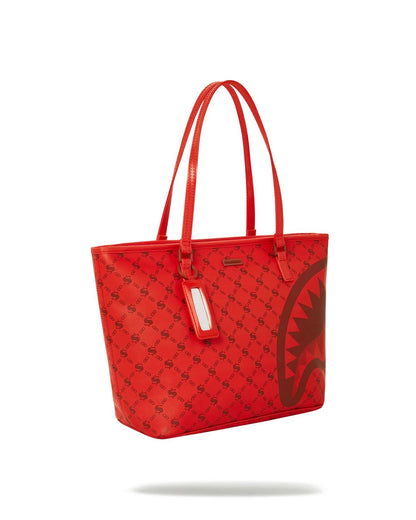 MONEY PATTERN BRICK TOTE