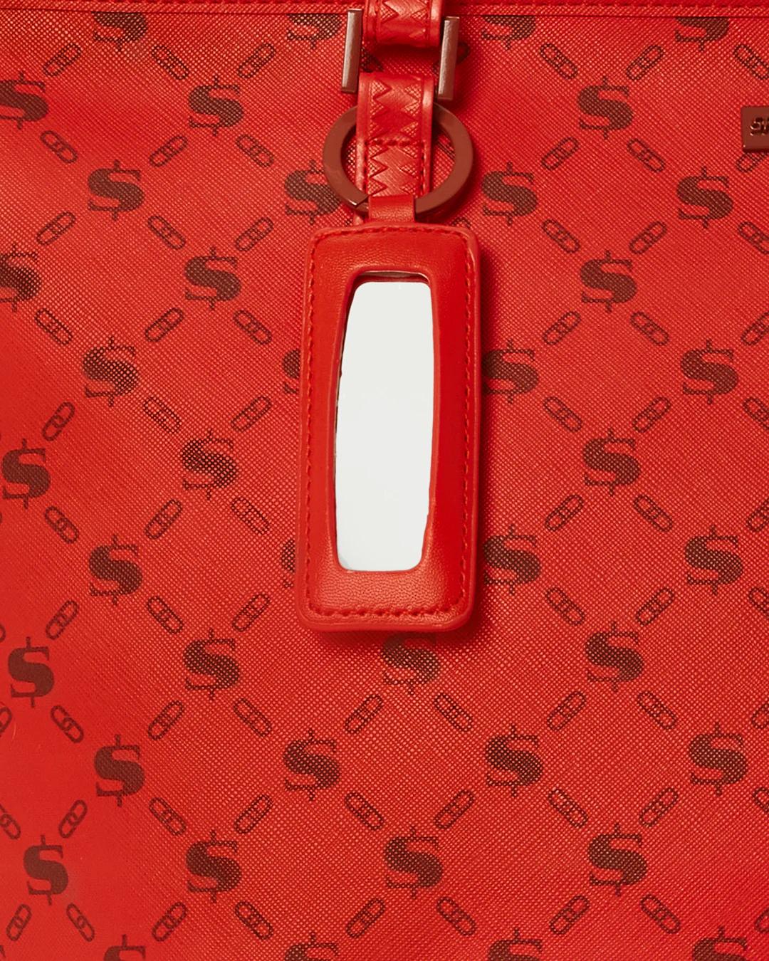 MONEY PATTERN BRICK TOTE