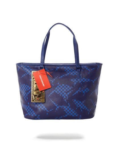 SHARK CHECK (BLUE) TOTE