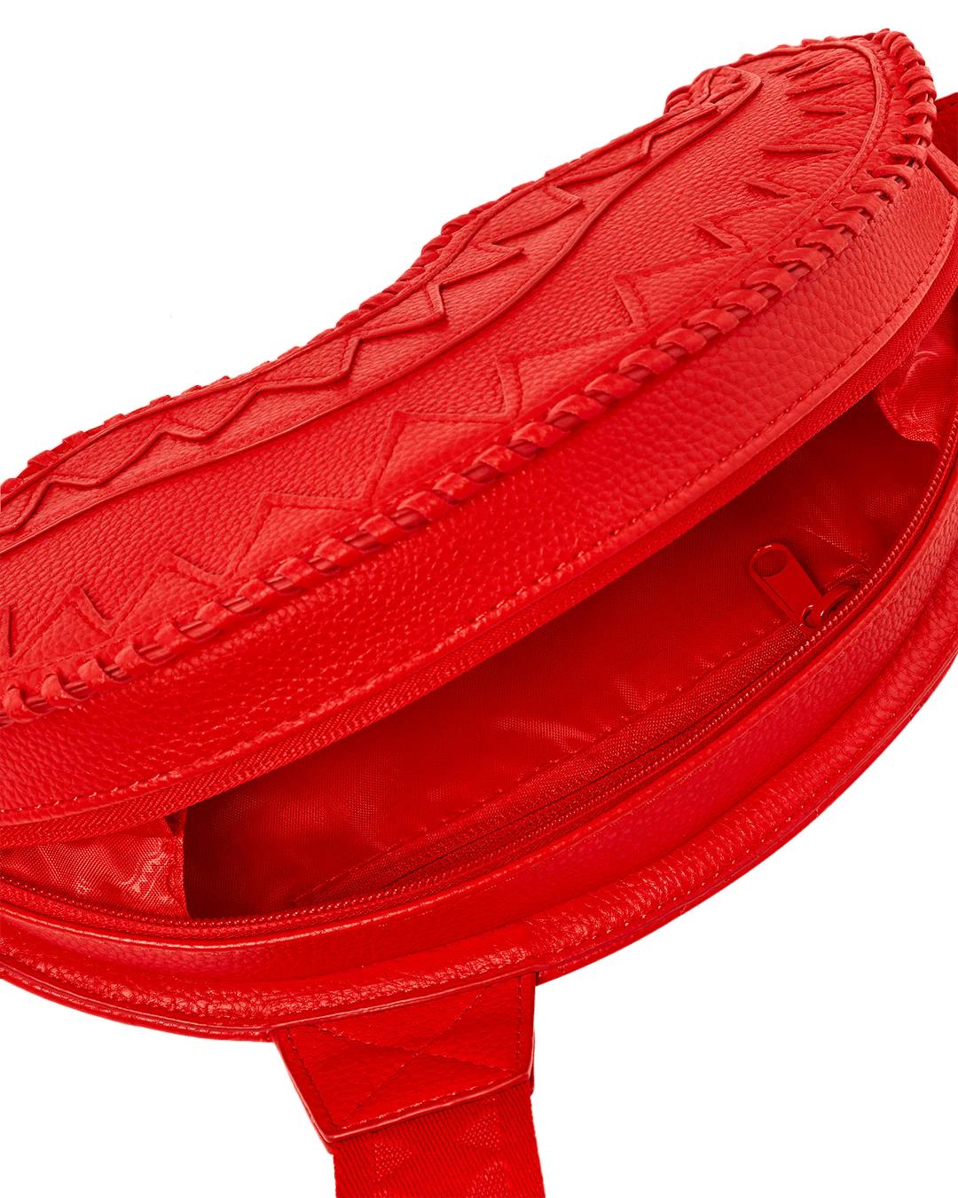 RED RIVIERA SHARKMOUTH CROSSBODY