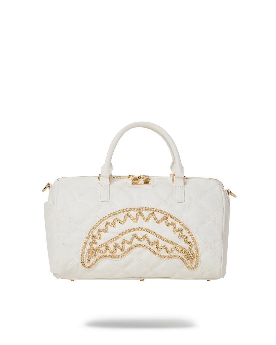 RIVIERA LE BLANC GOLD CHAIN SHARK MINI DUFFLE