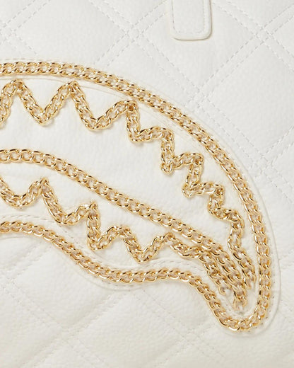 RIVIERA LE BLANC GOLD CHAIN SHARK MINI DUFFLE