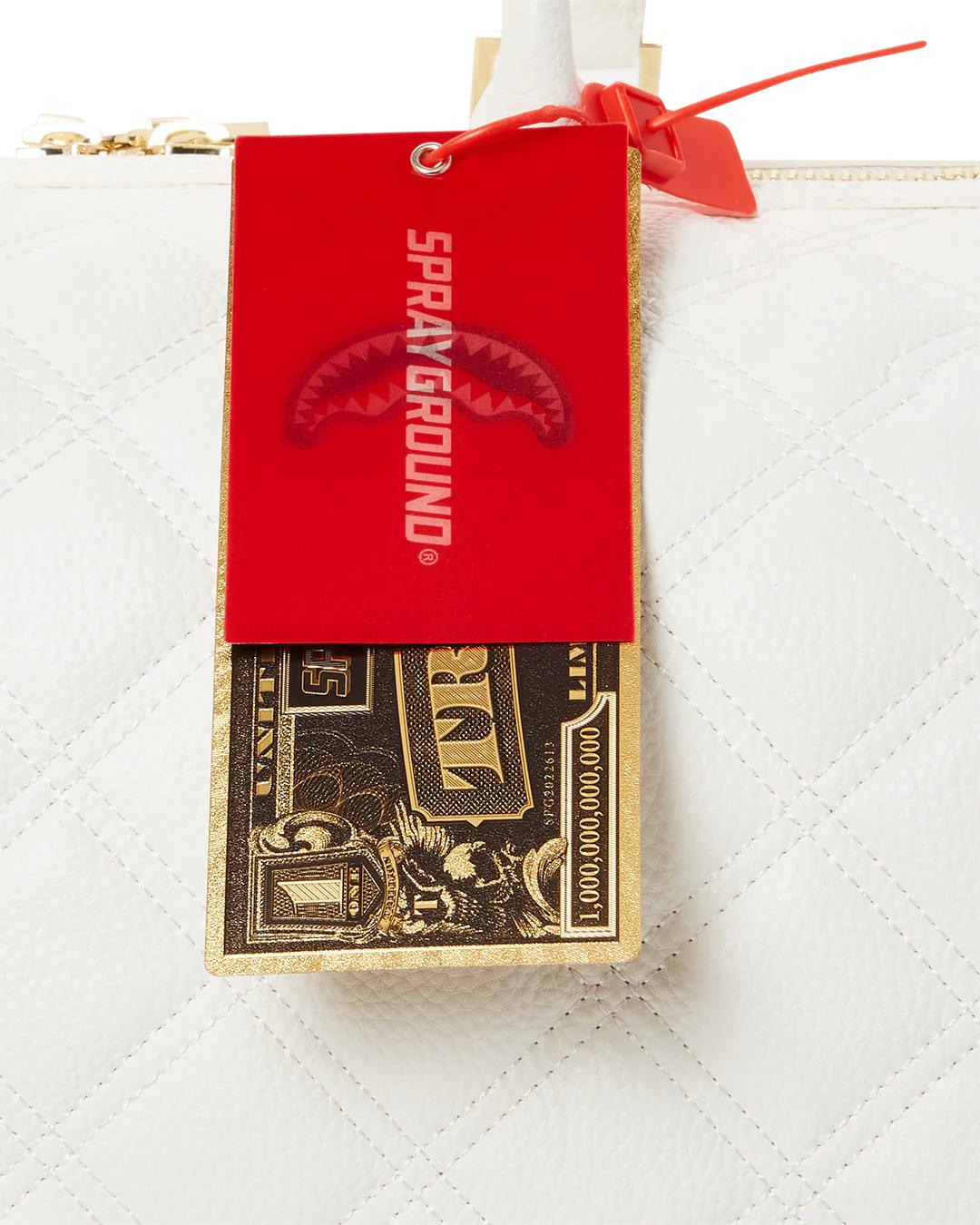 RIVIERA LE BLANC GOLD CHAIN SHARK MINI DUFFLE
