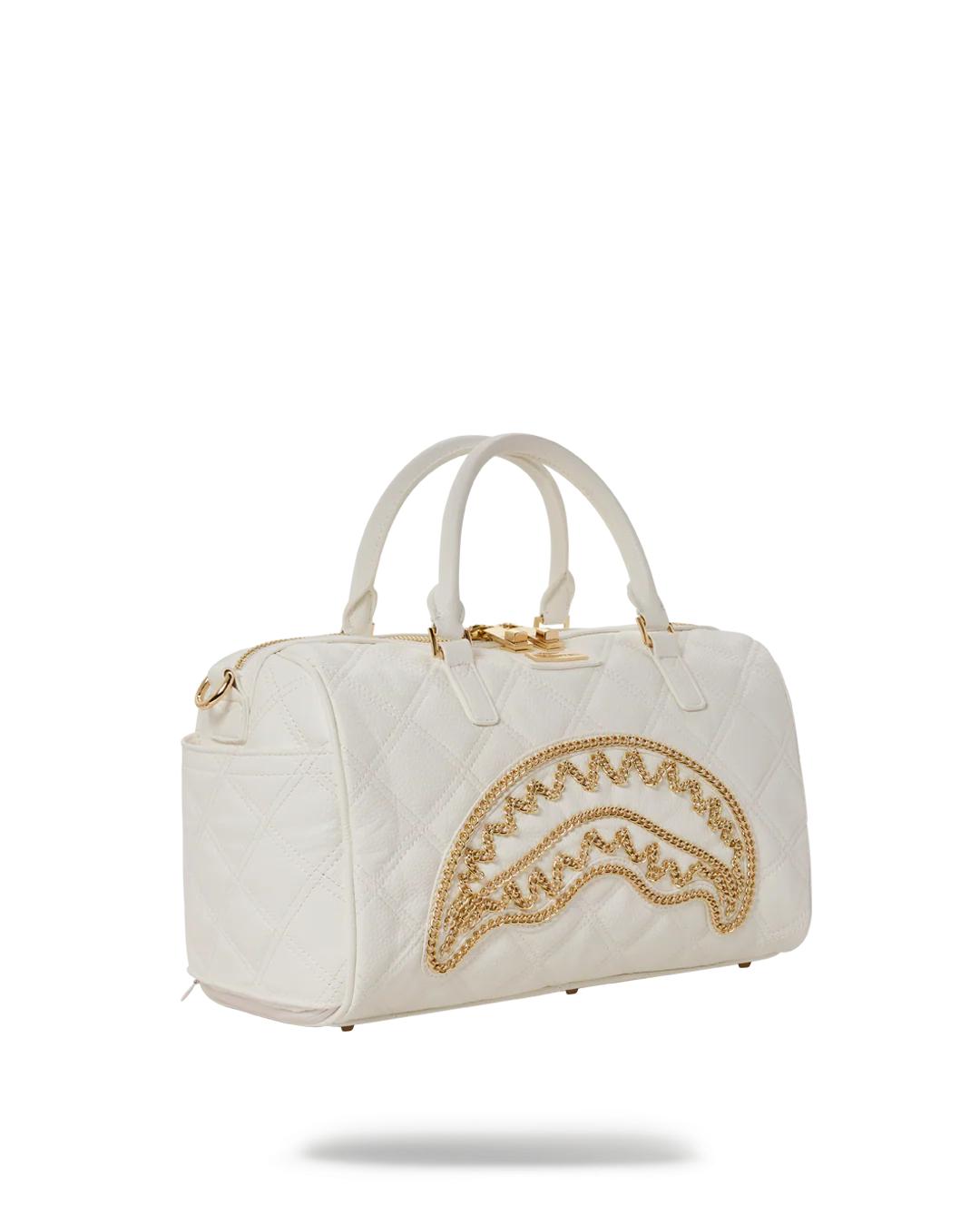 RIVIERA LE BLANC GOLD CHAIN SHARK MINI DUFFLE