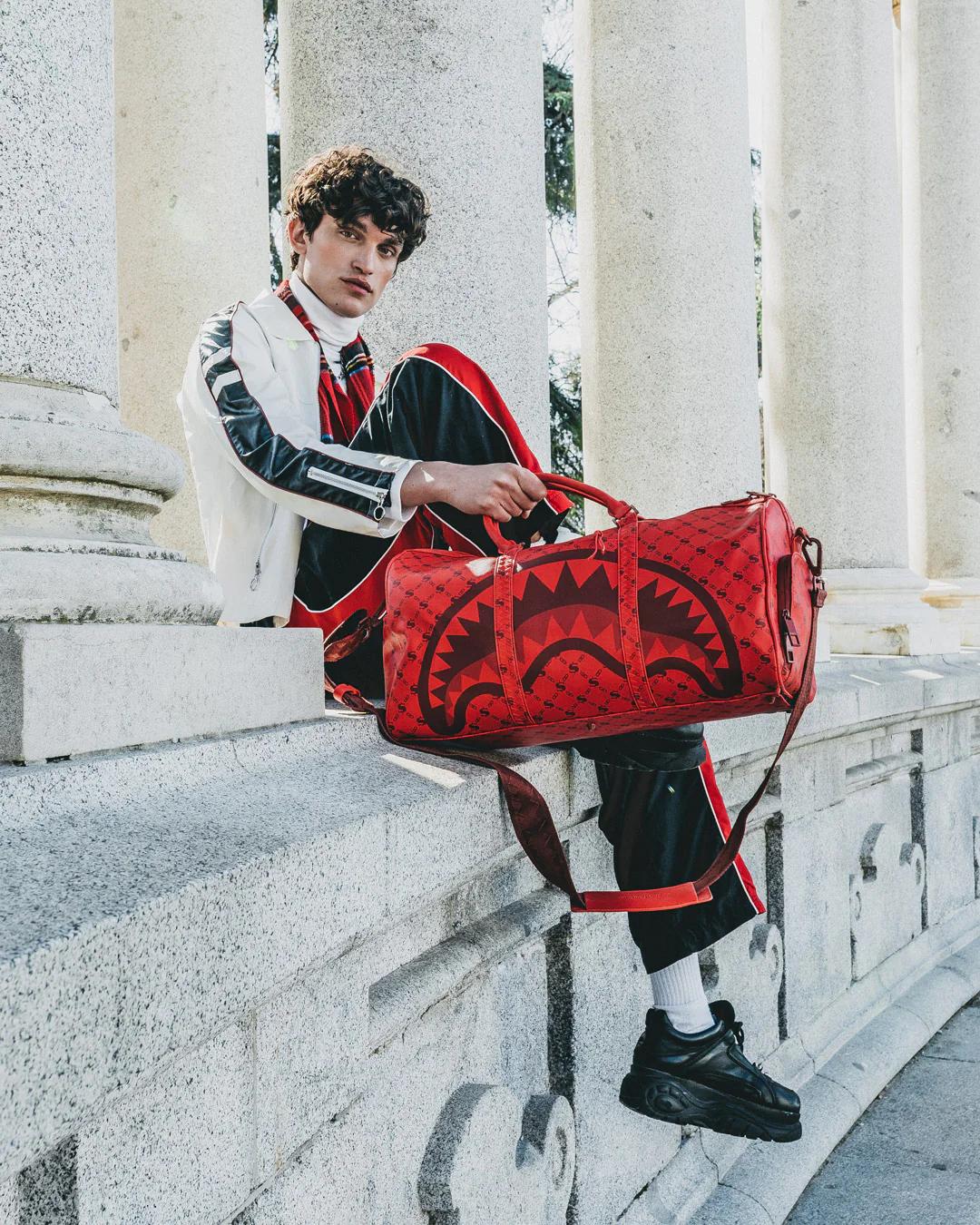 MONEY PATTERN BRICK DUFFLE
