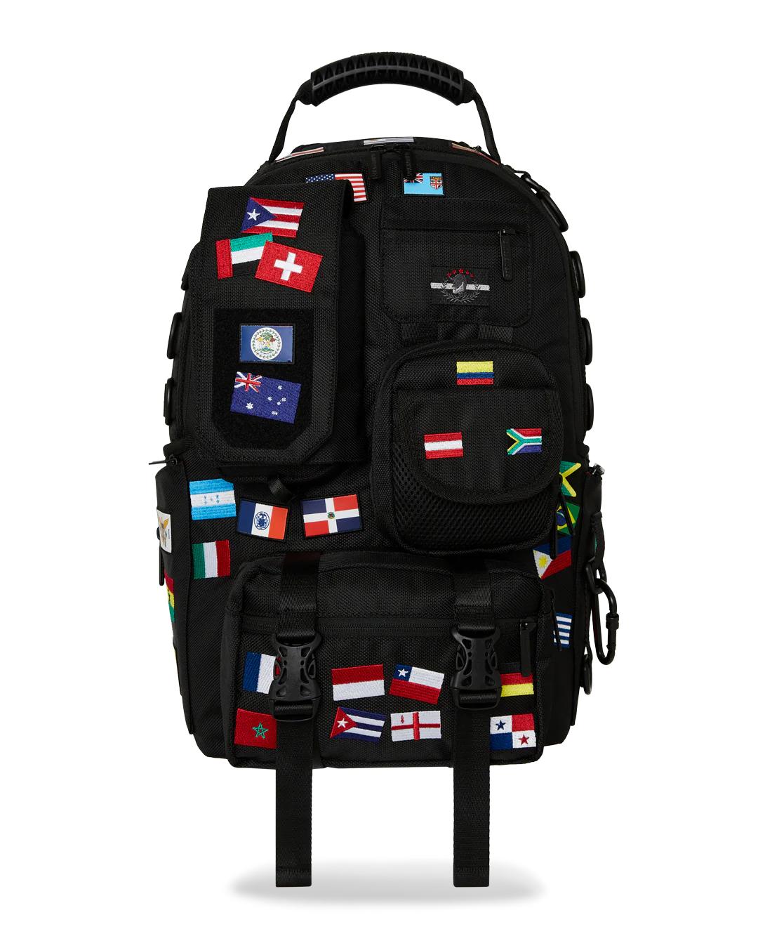 JAMES FIRST CLASS GLOBAL FLAGS SPECIAL OPS CARGO BACKPACK