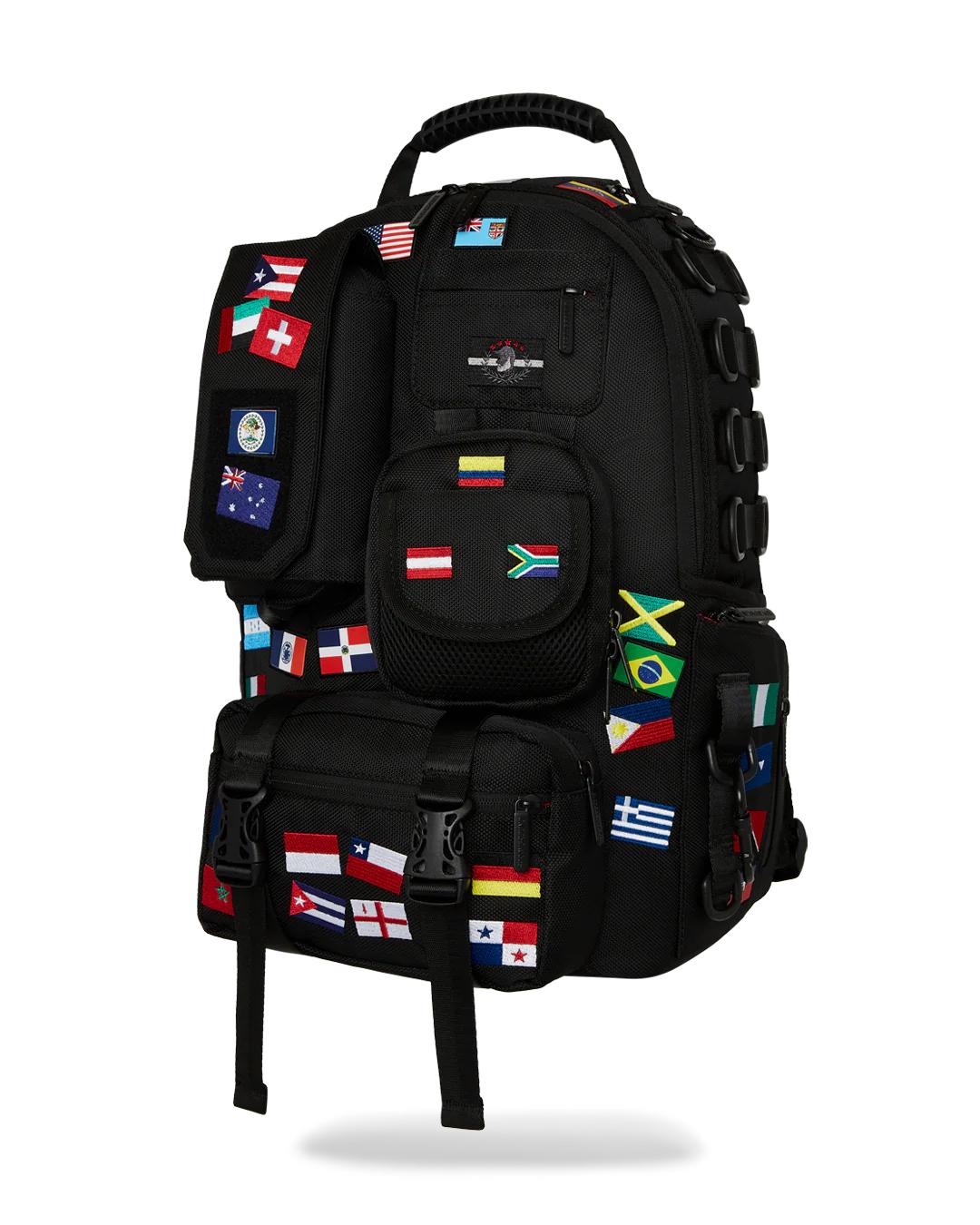 JAMES FIRST CLASS GLOBAL FLAGS SPECIAL OPS CARGO BACKPACK