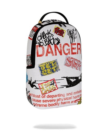 JETBLAST SIGN ON THE RUNWAY BACKPACK