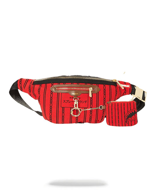 REVERSE SHARKS IN PARIS CROSSBODY (RED)
