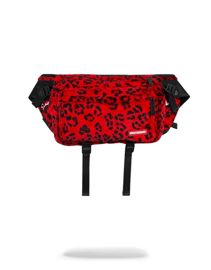 RED LEOPARD CROSSBODY TRANSPORTER
