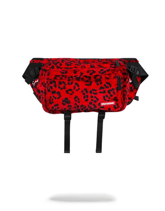 RED LEOPARD CROSSBODY TRANSPORTER