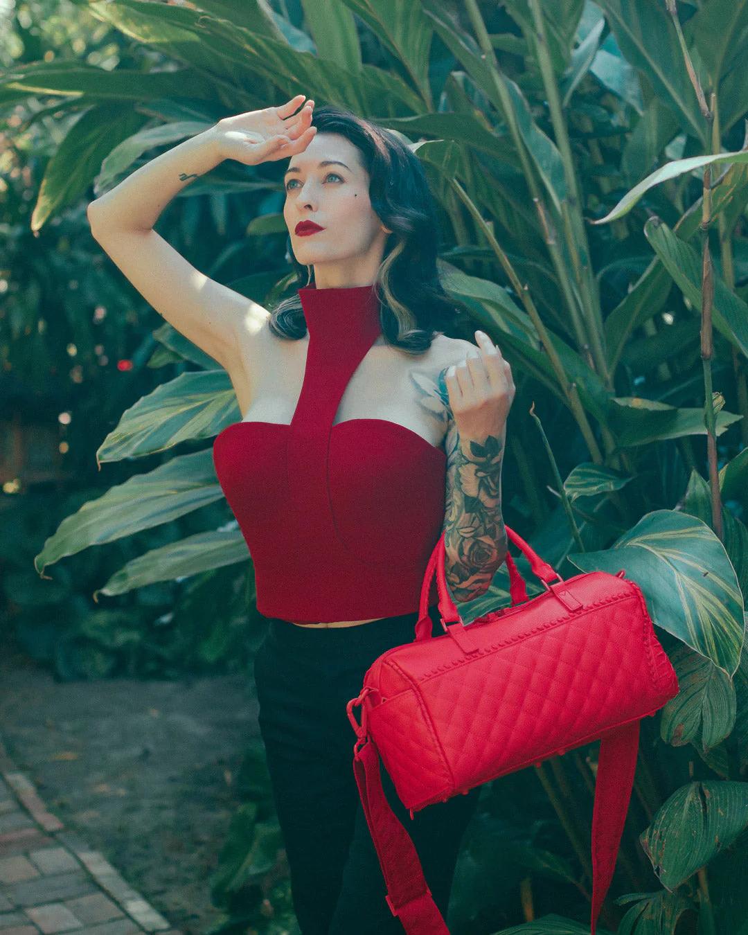 RED RIVIERA MINI DUFFLE