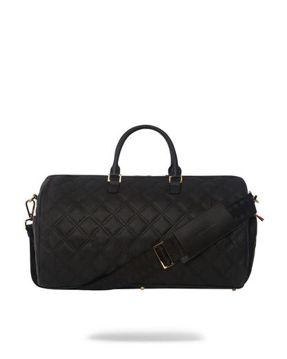 NOIR QUILT GOLD CHAIN SHARK DUFFLE