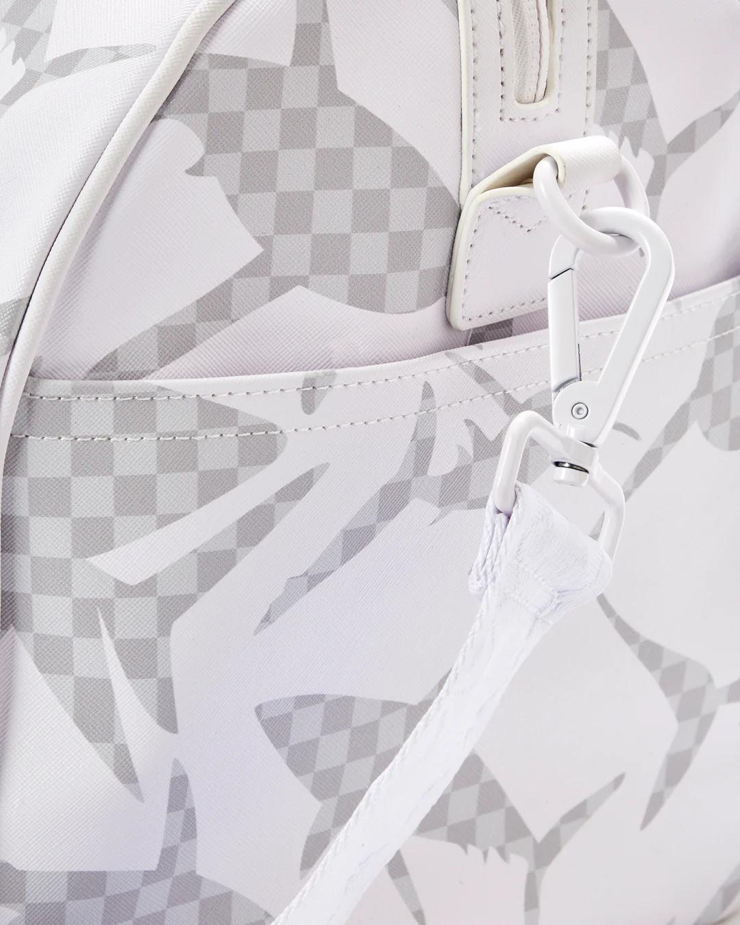 SHARK CHECK (WHITE) DUFFLE