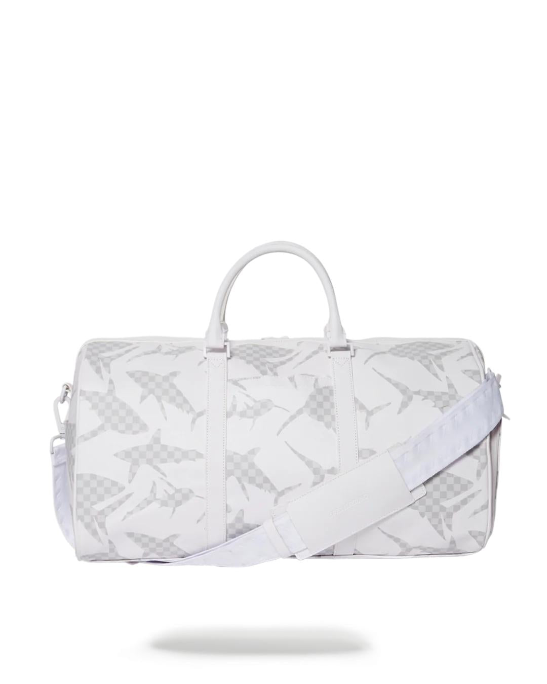 SHARK CHECK (WHITE) DUFFLE