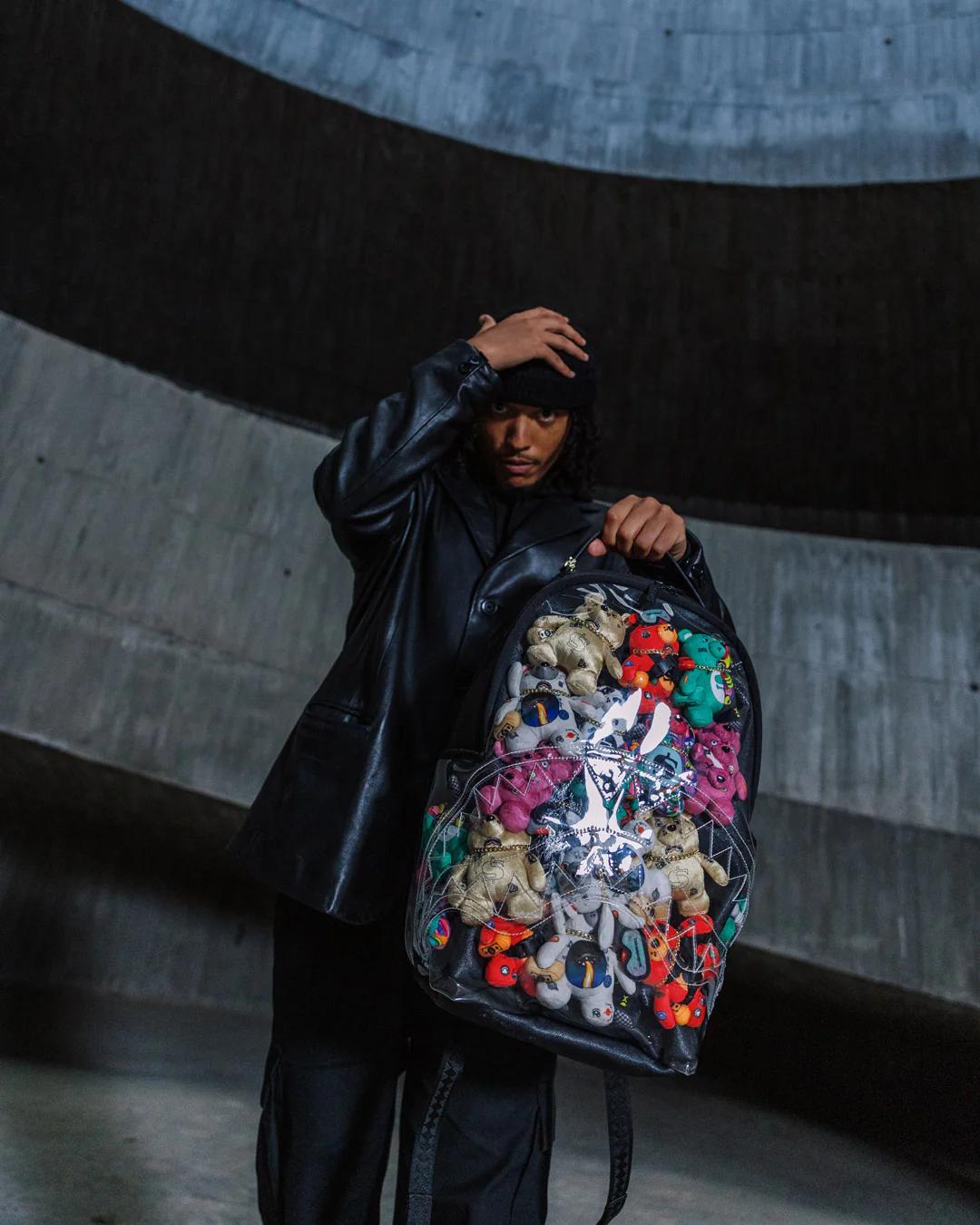 LEGIT BEARS STUFFED IN THIS BAG BACKPACK