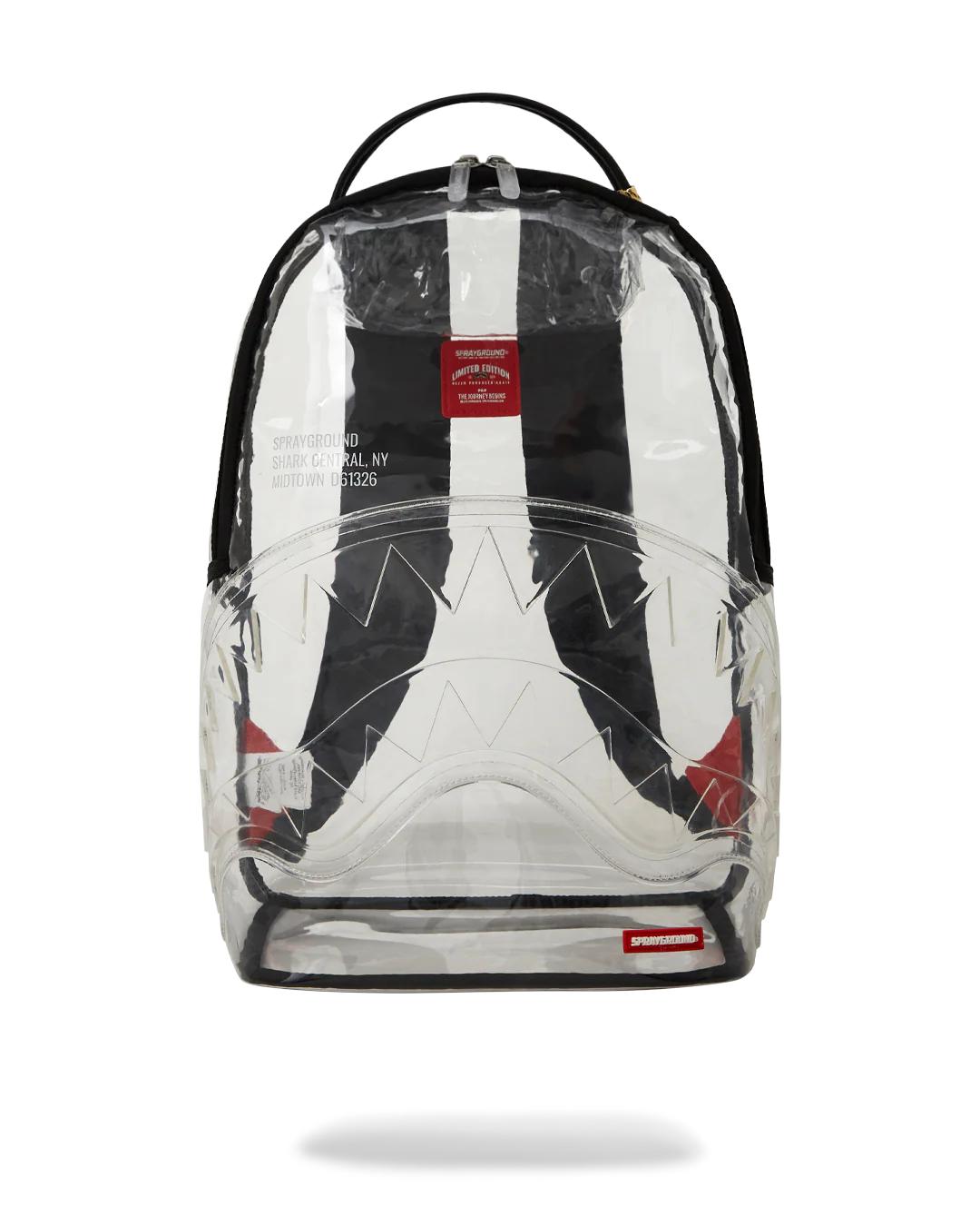 100% CLEAR BACKPACK - SHARK CENTRAL