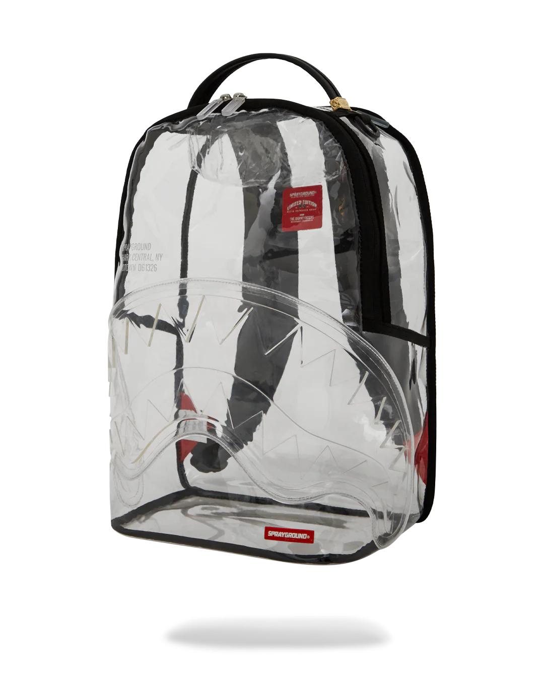 100% CLEAR BACKPACK - SHARK CENTRAL
