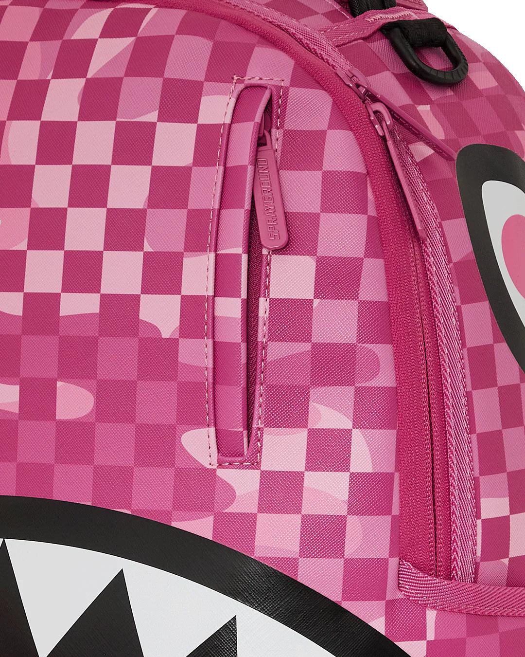 PINK CAMOCHECK BACKPACK