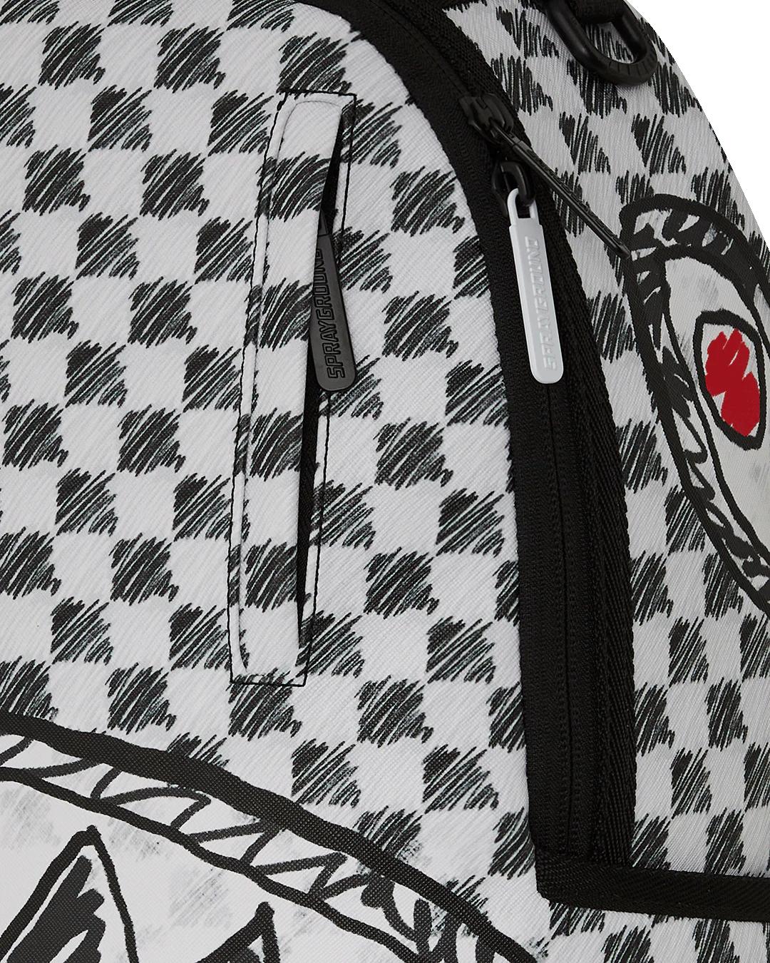 SCRIBBLE DRIBBLE CHECK BACKPACK