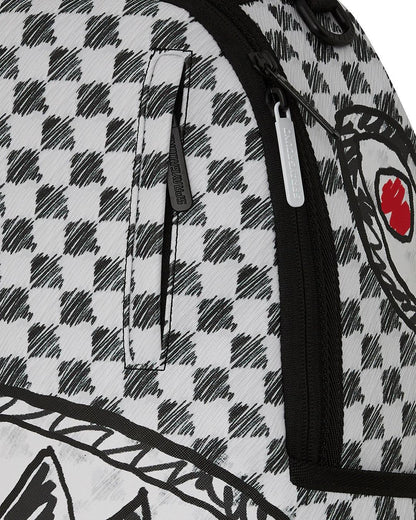 SCRIBBLE DRIBBLE CHECK BACKPACK