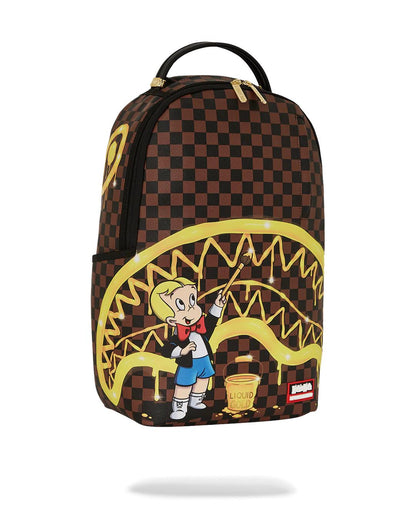 RICHIE RICH PAINT THE SHARK GOLD BACKPACK