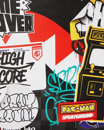 PACMAN LEVELED-UP ART BACKPACK