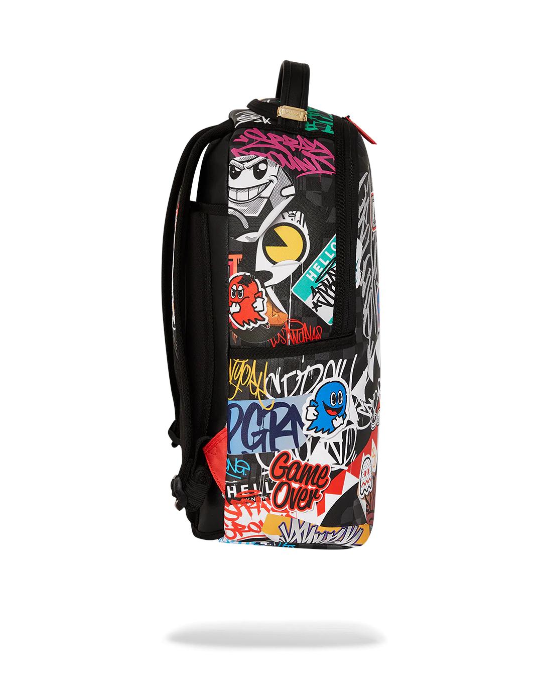 PACMAN LEVELED-UP ART BACKPACK