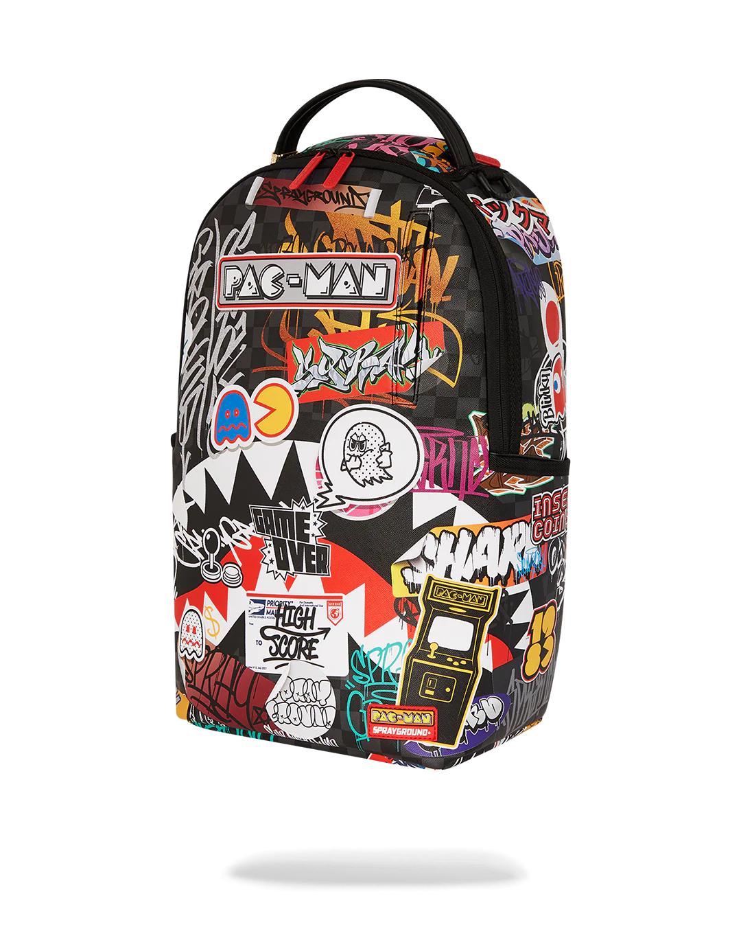 PACMAN LEVELED-UP ART BACKPACK