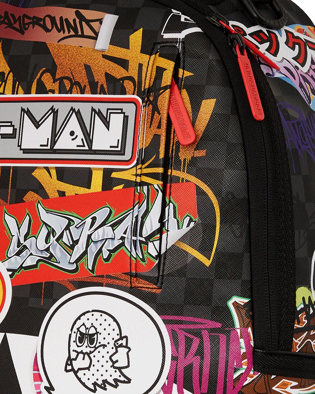 PACMAN LEVELED-UP ART BACKPACK