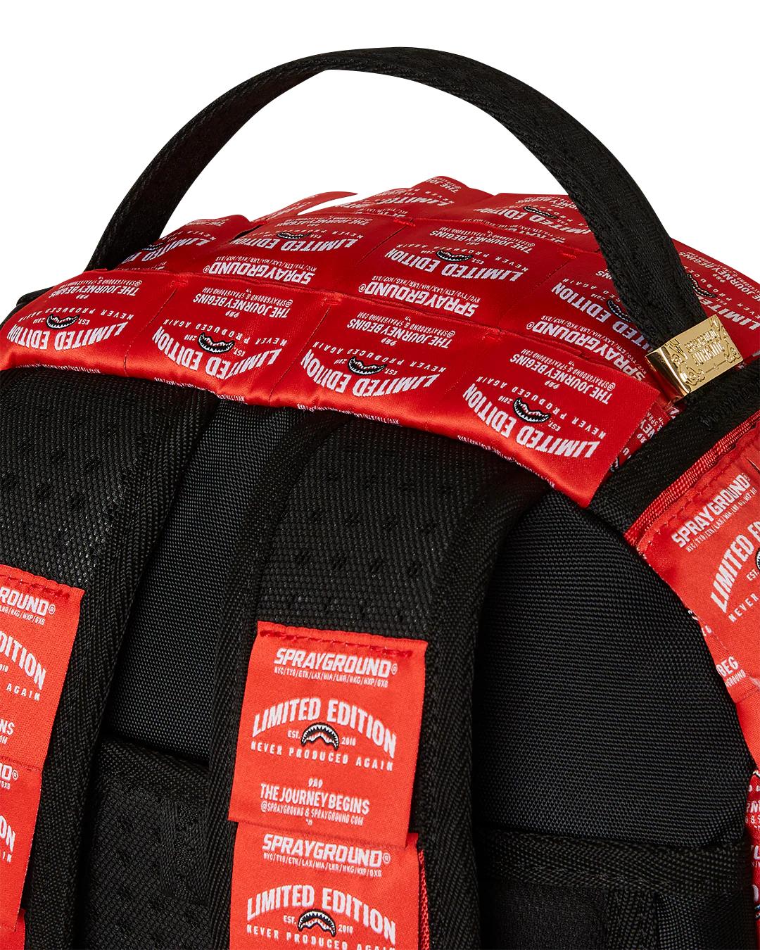 MADE OF WOVEN LABELS SHARK BACKPACK