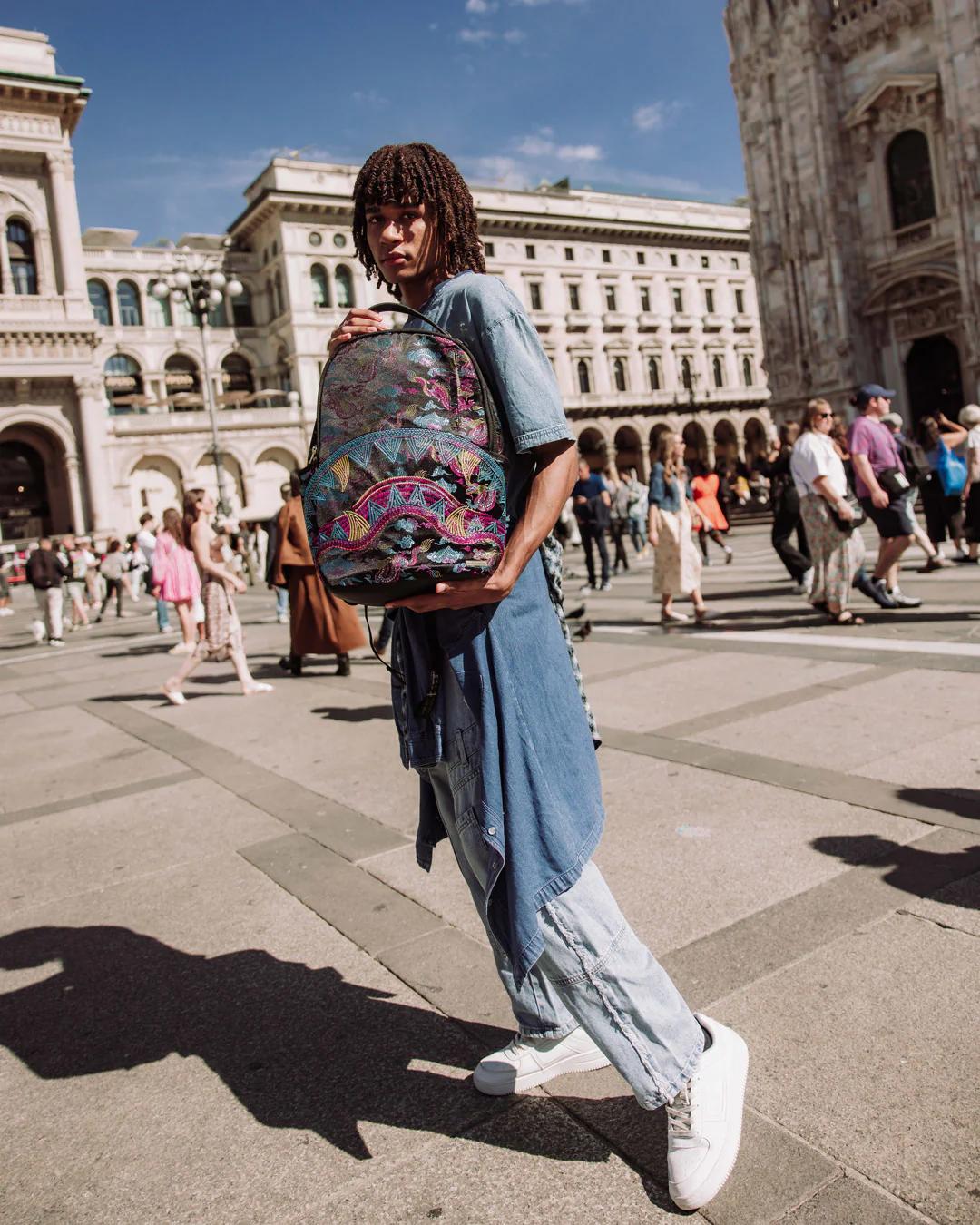 EMBROIDERED DRAGONS DLX BACKPACK