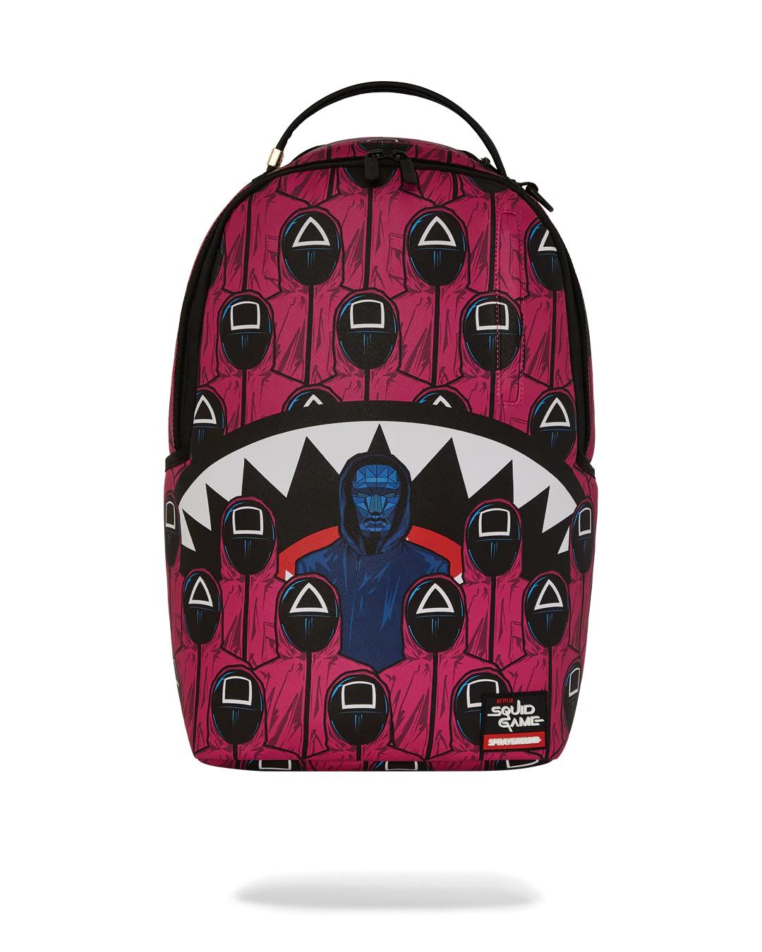 SQUID GAME COLLAB FRONT MAN & PINK GUARD SHARKS BACKPACK