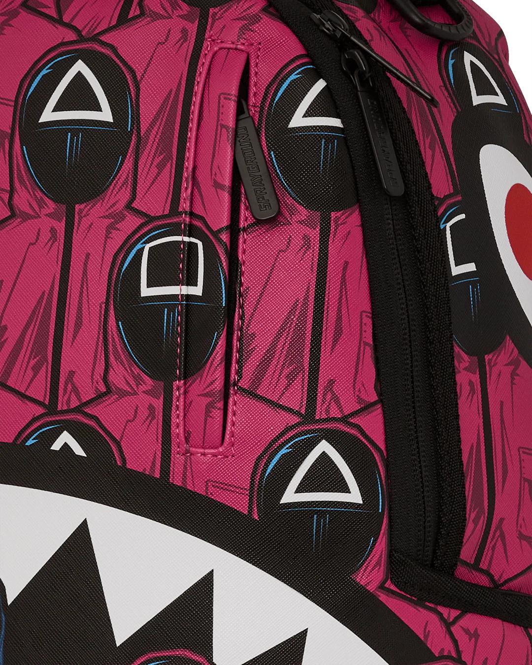 SQUID GAME COLLAB FRONT MAN & PINK GUARD SHARKS BACKPACK