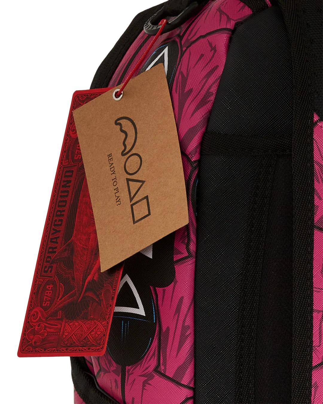 SQUID GAME COLLAB FRONT MAN & PINK GUARD SHARKS BACKPACK