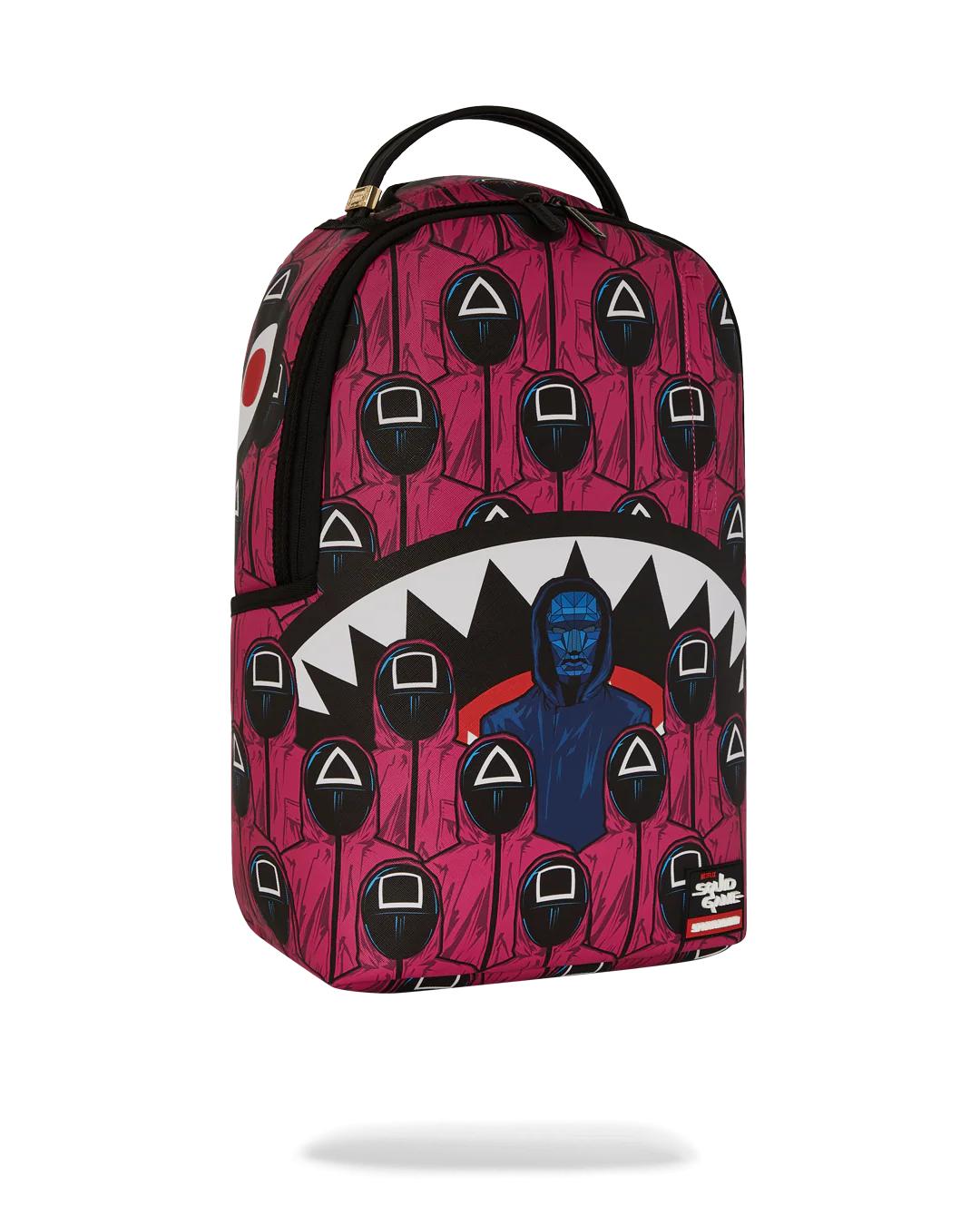 SQUID GAME COLLAB FRONT MAN & PINK GUARD SHARKS BACKPACK