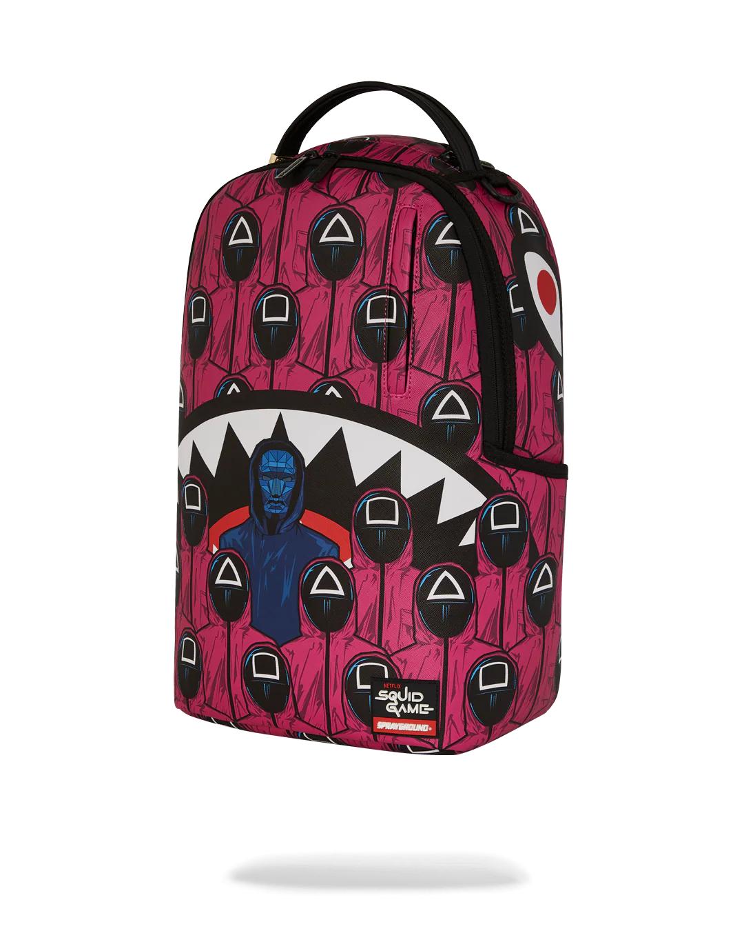 SQUID GAME COLLAB FRONT MAN & PINK GUARD SHARKS BACKPACK