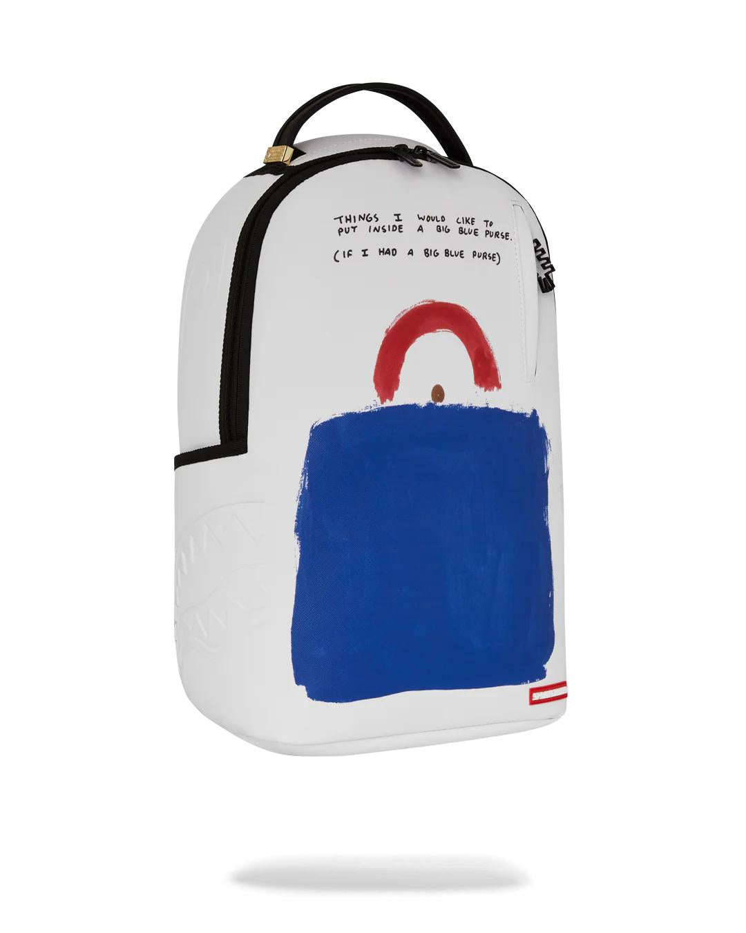 KEITH HARING BIG BLUE PURSE ART BACKPACK